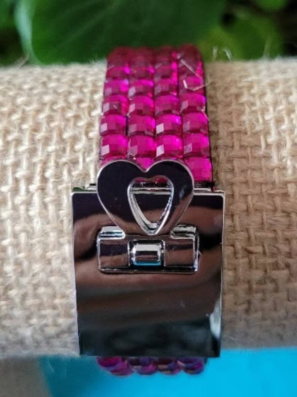 Pretty as a Picture Black, Translucent, Pink and Silver Wrist Wraps